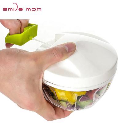 China New Mini Hand Manual Meat Grinder Viable Garlic Cutter Fruit Twist Vegetable Pulling Chopper Pulling Chopper for sale