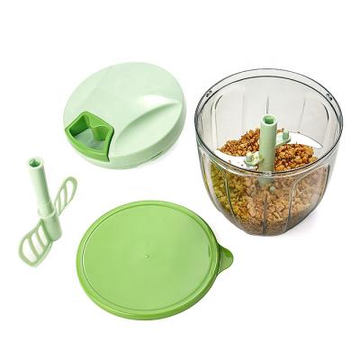 China Sustainable Vegetable Hand Kitchen Cutter Easy Use Manual Hand Pull Chopper Pulling Chopper for sale