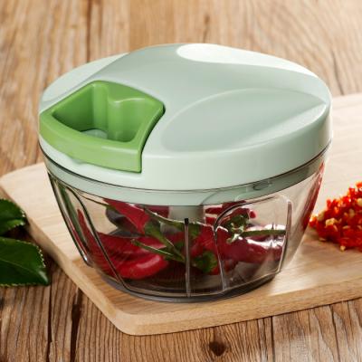 China A372-B Viable Quick Hand Vegetable Kitchen Pulling Manual Food Chopper Pulling Chopper for sale