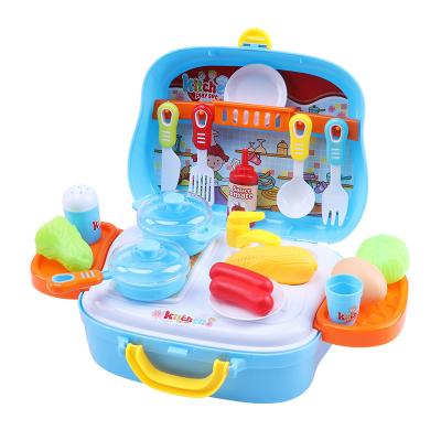 China Kitchen Cooking Toys Amazon HOT SALE Game Pretend Cute Mini Costume Crate Modern Kitchen Toys Set For Kids for sale