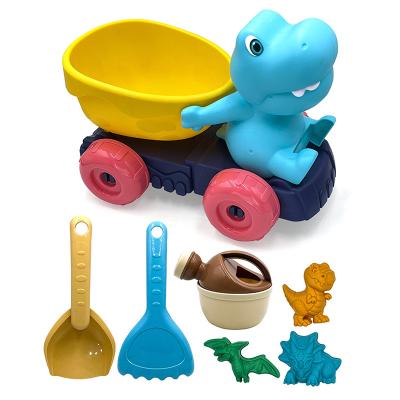 China High Quality Children Portable Toy Safety Plastic Dinosaur Beach Outdoor Toy Bucket Set Funny Easy Shocking Prices for sale