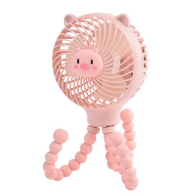 China 2022 New Listing 2022 USB Rechargeable Portable Blue Pink Octopus Fan Easy Flexible Flexible Clip Tripod Mini Fan for sale