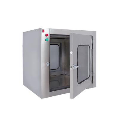 China Electronic Industry Cleanroom Manufacturer Small Supplier Electronic Interlook Stainless Steel Pass Box For Clean Area for sale