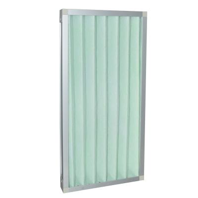 China High Quality Aluminum Alloy Frame Corrugated Filter Clean Room Primary Air Filter for sale