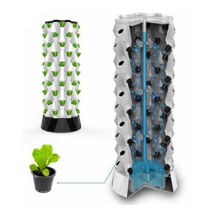 China Eco-friendly Hydroponic Systems Tower Home Grow Hydroponics Growing System For Herb Garden, Fresh Fruits And Vegetables for sale