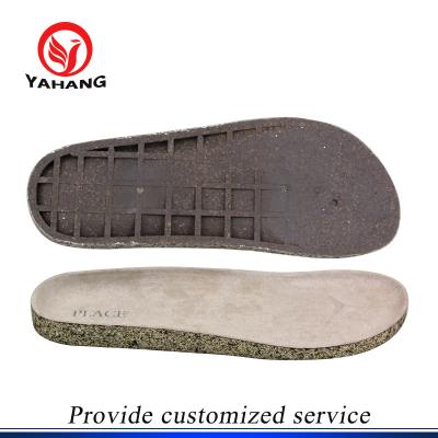 China Unique TPR New Design Cork Soles For Shoes Making Cork Sole Slipper for sale