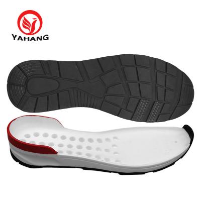 China Latest PU+Rubber men shoes unique design wholesale outsole for shoes for sale