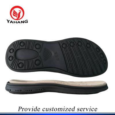 China TPR+ EVA Men Arab sandal shoe sole two layers design soft slipper outsole for sale