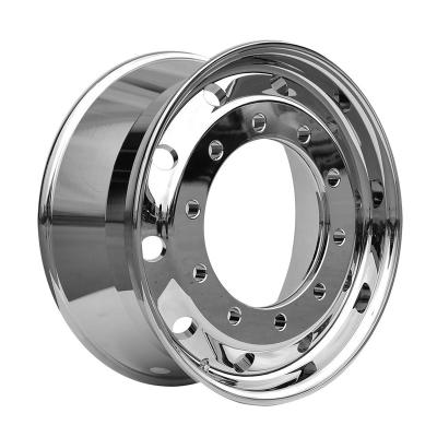 China 22.5x9.0 Truck Wheel 10x335 Aluminum Center 281.2 Inset/ET79 Outset104 9 Inch Offset Wheel Front Wheel for sale