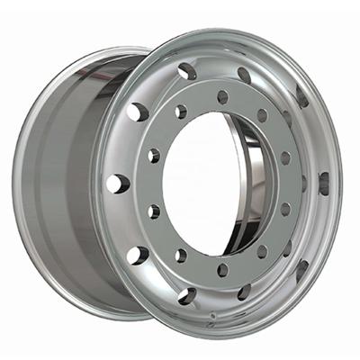 China Truck 22.5x11.75 Machined Aluminum Aluminum Wheel Hub Pilot And Polished Forged Wheel For Truck Freightliner DAF International for sale