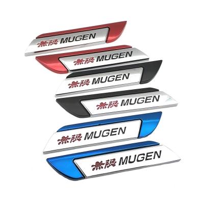 China Business/Luxury Metal Fender Side Sticker Car Styling BADGE For Honda MUGEN Badge Sticker 3D Sports Emblem Decal for sale