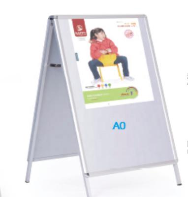 China ABS PVC Steel Sign Board Store Shop Stand Up Advertising Display Boards for sale