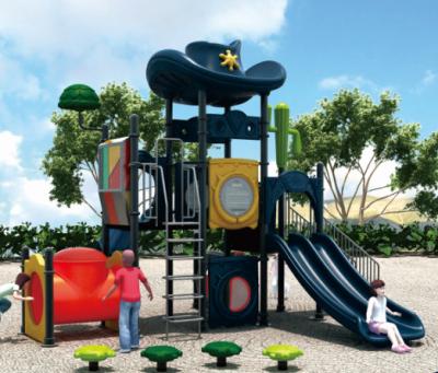 China Big Outdoor Castle 1083*1035*440 Children's Plastic Slide Colorful Playground Equipment For Sale for sale