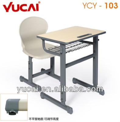 China Cheap Student School Desk Metal School Desks And Attached Chairs For Sale for sale