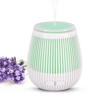 China High Quality Pure Ultrasonic Humidifier Aroma Diffuser 7 LED Lights White/Light Wood Grain/Dark Wood Grain Design 2022 ABS 100ml Plastic New for sale