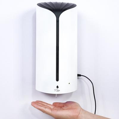 China Modern White Color 1200ml Motion Sensor Infrared Soap Dispenser Wall Mounted Automatic Soap Dispenser for sale