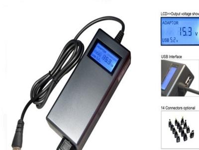 China 90w Universal Ac Adapter With LCD Screen For Car And Home Use Laptops Power Adapter for sale