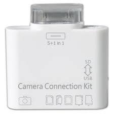 China White Iphone Ipad 2 in 1 Camera Connection Kit with SD Card Reader USB Adaptor for sale