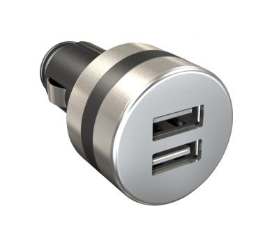 China Black 4.2A 20W Dual USB Car Charger for Apple iPad , iPhone 5 5S 4S 4 3 3G etc for sale