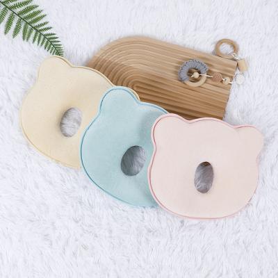 China Anti-static High Quality Soft Cotton Baby Headset Sleep Neck Pillow Memory Foam Baby Pillow Wedge for sale