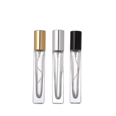 China Square perfume spray bottle 10ml thick bottom glass spray bottle for sale