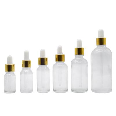 China Essential oil bottle transparent 5ml10ml15ml20ml30ml50ml100ml glass dropper bottle perfume bottle for sale