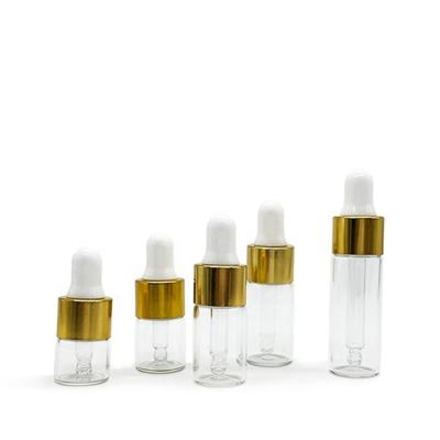 China Mini glass dropper bottle 1ml2ml3ml4ml5ml laboratory drop bottle essence bottle for sale