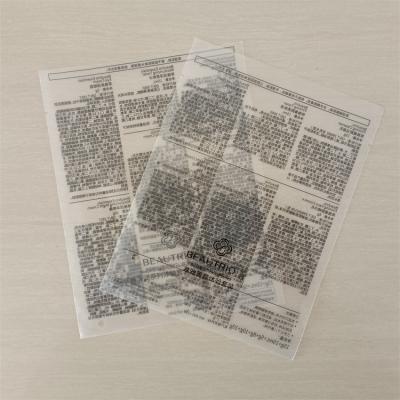 China High Quality Resealable Moisture Proof Heat Seal Plastic Bags Toys Cosmetics Packaging Heat Seal Warning Bags for sale