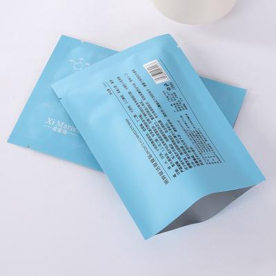 China Logo Engraving Printing Aseptic Aluminum Disposable Custom Foil Sample Plastic Cosmetic Bag Custom Design for sale