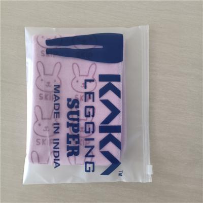 China Eco Friendly Moisture Proof Zipper Lock Bags Resealable Clothes Packaging Frosted Plastic Packaging Bags for sale