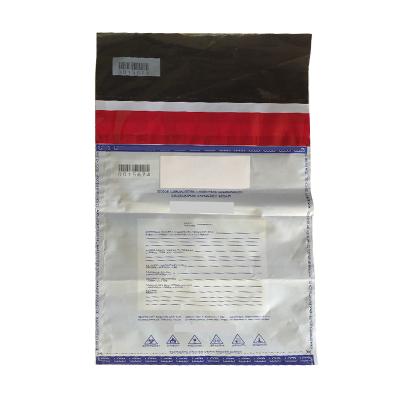 China Security Customized Tamper Proof Security Sealing Cash Bag Visible Proof Bags For Bank for sale