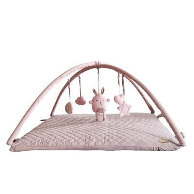 China 650gsm Cotton Padding Solid Fiber Cotton 120gsm Ultrasonic Blanket Baby Crib Huts Bed for sale