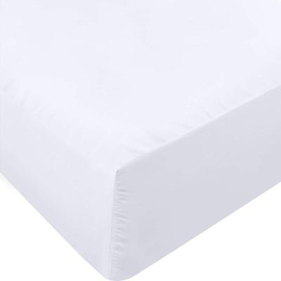 China Wholesale 180TC-1000TC Single Single Size Elastic White Customized Fitted Sheet for sale