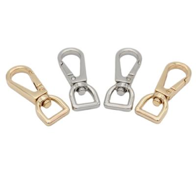 China Wholesale Luggage Accessories Rose Gold Metal Swivel Small Dog Snap Hook for sale