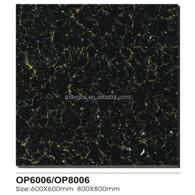 China Interior Tiles Easy Clean Black Chinese Porcelain Tile for sale