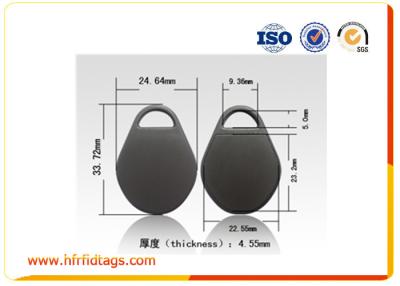 China Black Access Control Keytags / Epoxy Rfid Fob For Door Access for sale