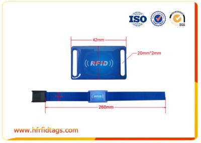 China Hf Blue Geweven Rfid Evenementen armbandjes / Flexibele Rfid Polsband Ticket Te koop