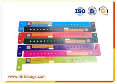 China 250 x 15mm Smart Rfid Event Wristbands Ntag213 , Ntag216 Chip for sale