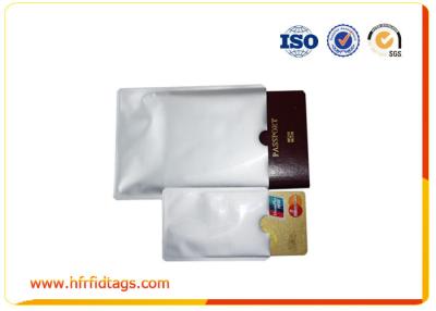 China Aluminum Foil Rfid Blocking Sleeve Credit Card Secure Protection Rfid Shield for sale