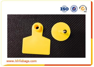 China ISO18000 915mhz Rfid UHF Animal Ear Tag For Cattle And Sheep , 1-10m Long Distance for sale