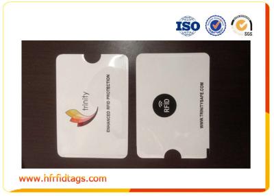 China 0.28mm Aluminum Foil Paper Rfid Blocking Card Sleeve Single Color Printing for sale