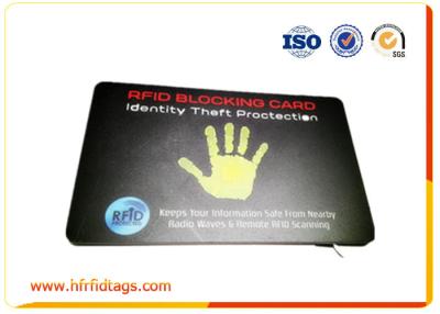 China Slim Travel HF Rfid Blocking Card For Payment Or Id Information for sale