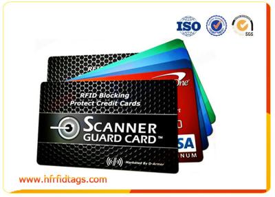 China Anti - theft anti scan RFID Blocking Card plastic , customized for sale