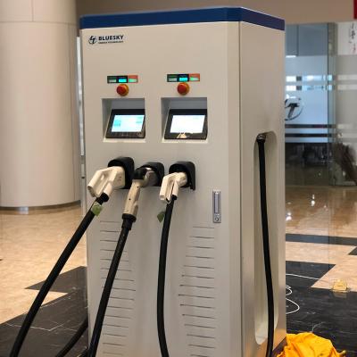 China AC Type - 2 + DC Type Chademo+ccs - 2 DC EV Charger 3 Integrated Quick Plugs with OCPP 1.6 LT-E for sale