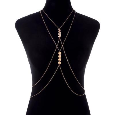 China Sexy Cheap Exotic Gold Chain Full Body Jewelry Hiphop Woman Chain Accessories for sale