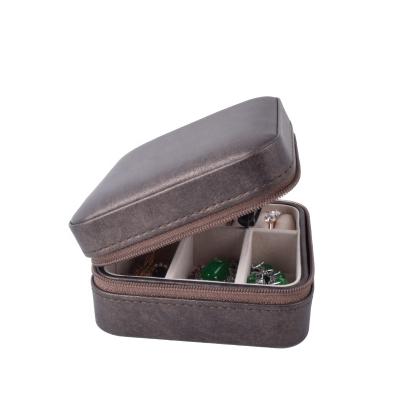 China Cute And Cheapest Jewelry Petty Case Mini Handmade Travel Jewelery Price Organizer PU Leather Packing Boxes for sale