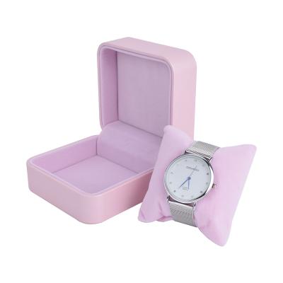 China Multifunctional creative custom logo ring jewelry rose PU leather watch jewelry box for sale