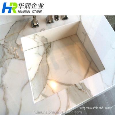 China italian calacatta gold marble slab price customize for sale