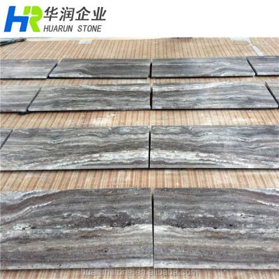 China Floor and Wall Decoration Italian Travertine for Project Silver Gray Travertine Tile for sale