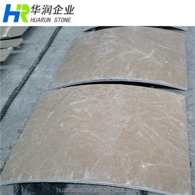 China Flexible Burdur Beige Marble Veneer Customized for sale